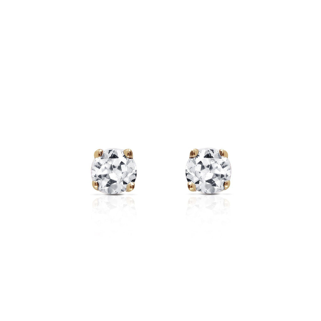 0.1 Carat 14K Gold Stud Earrings 0.10 Carat Natural Diamond