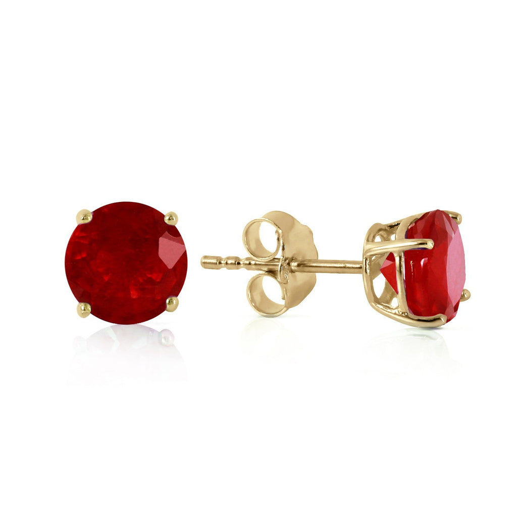 0.95 Carat 14K Gold Fiercely We Believed Ruby Earrings