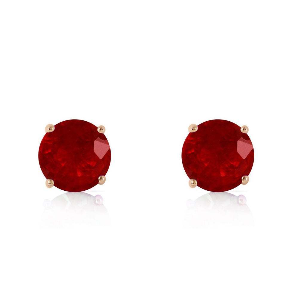 0.95 Carat 14K Gold Fiercely We Believed Ruby Earrings