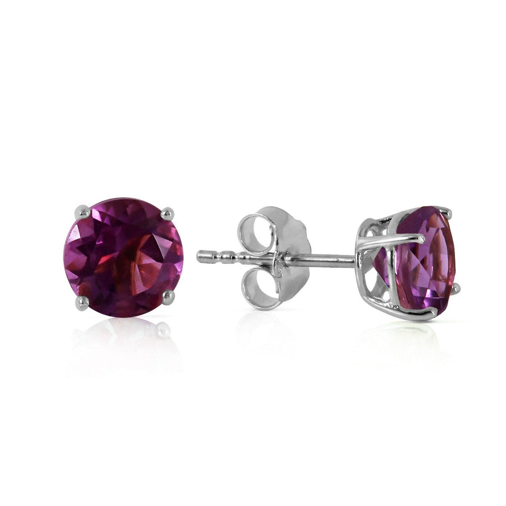 0.95 Carat 14K White Gold Close To Paradise Amethyst Earrings