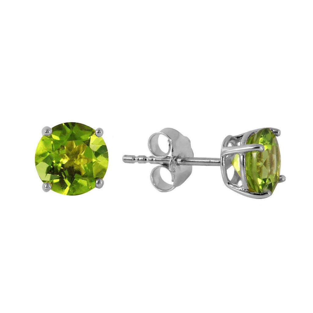 0.95 Carat 14K White Gold I Know Why Peridot Earrings