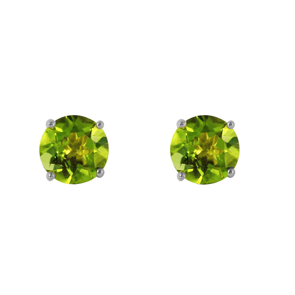 0.95 Carat 14K White Gold I Know Why Peridot Earrings
