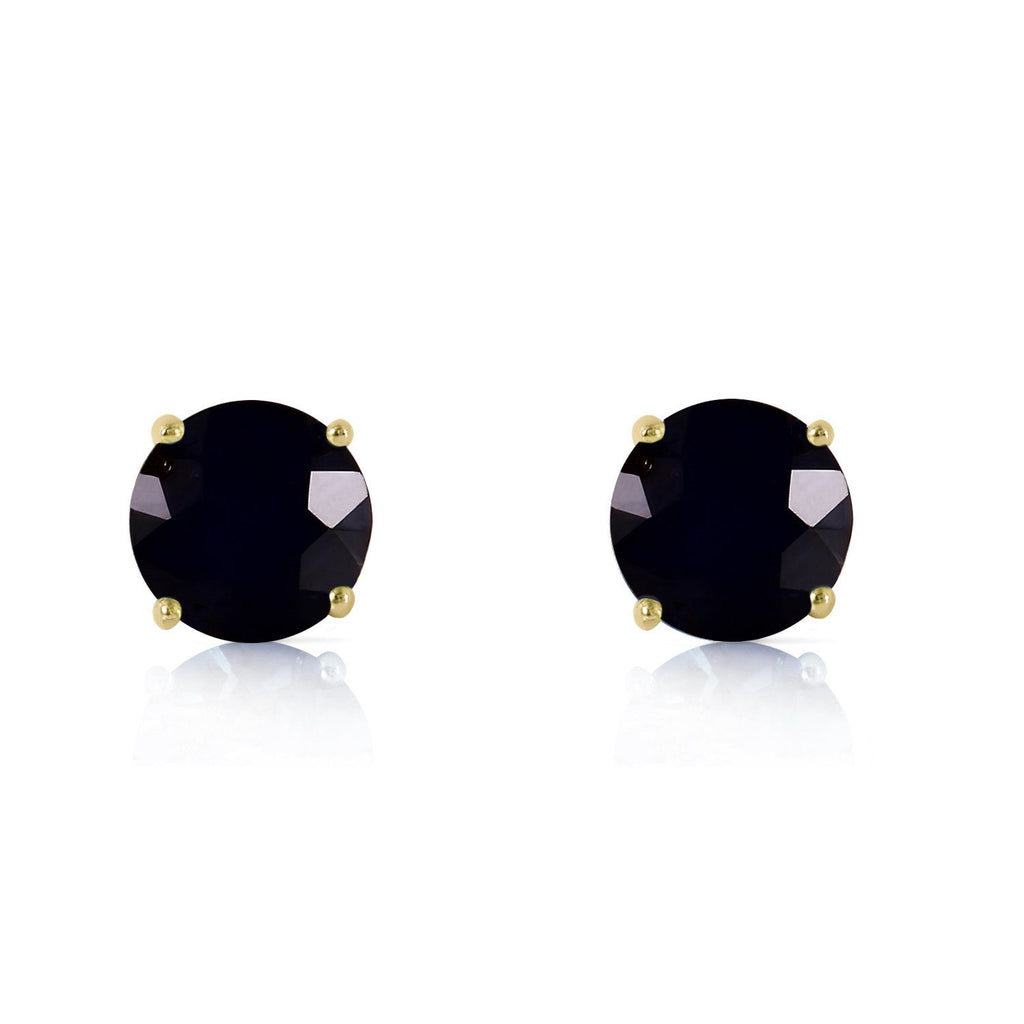 1 Carat 14K Gold Stud Earrings 1.0 Carat Natural Black Diamond