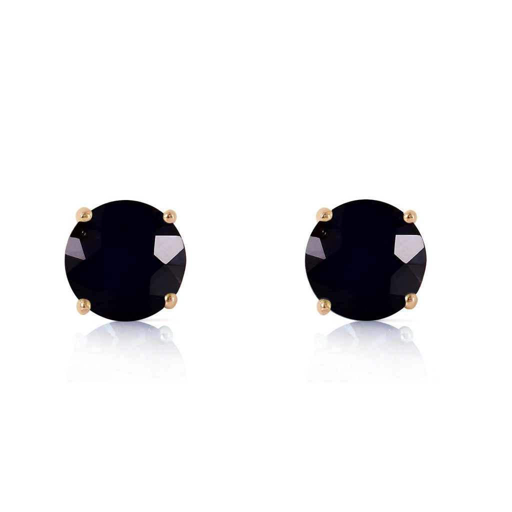 1 Carat 14K Rose Gold Stud Earrings 1.0 Carat Natural Black Diamond