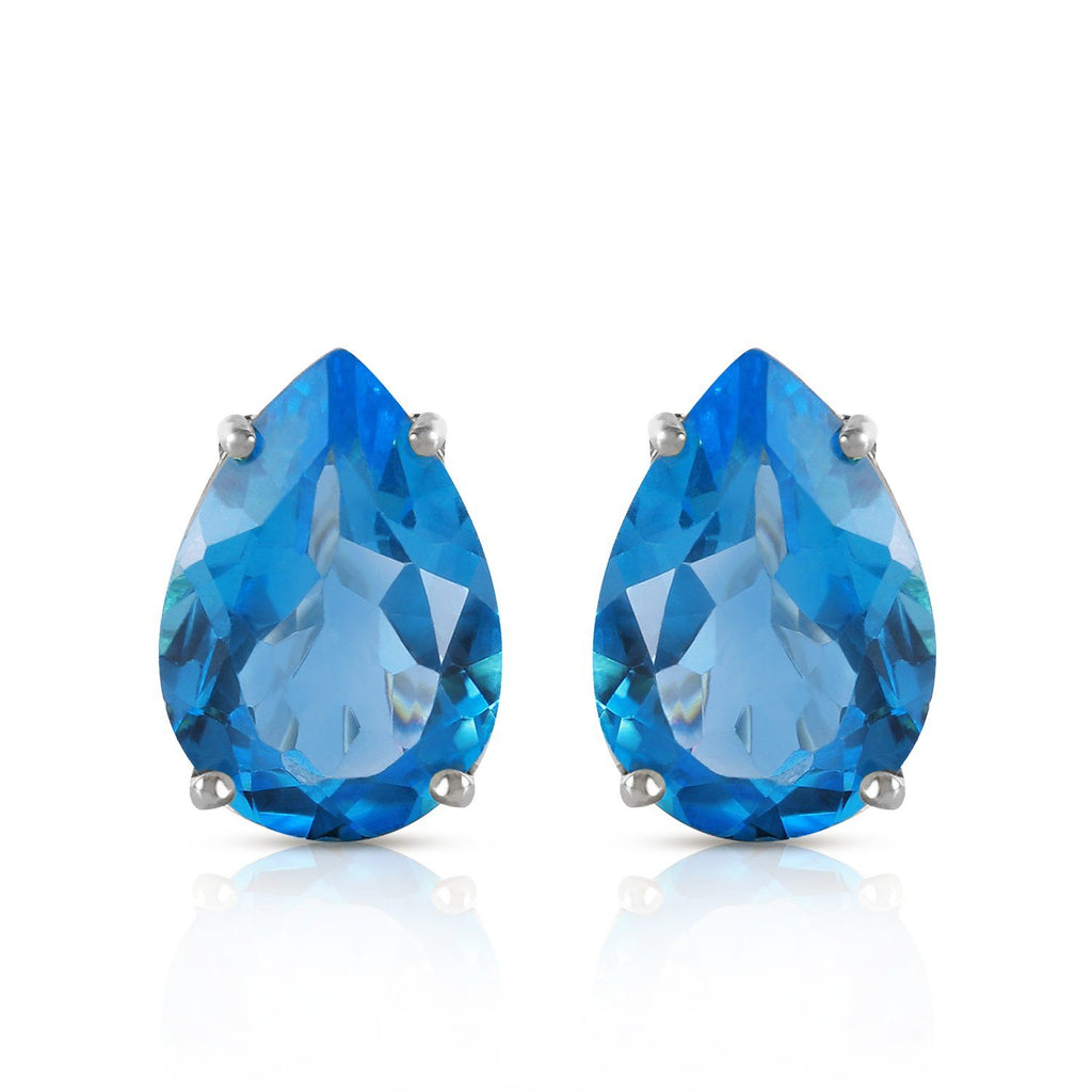10 Carat 14K Gold Inspiration Blue Topaz Earrings
