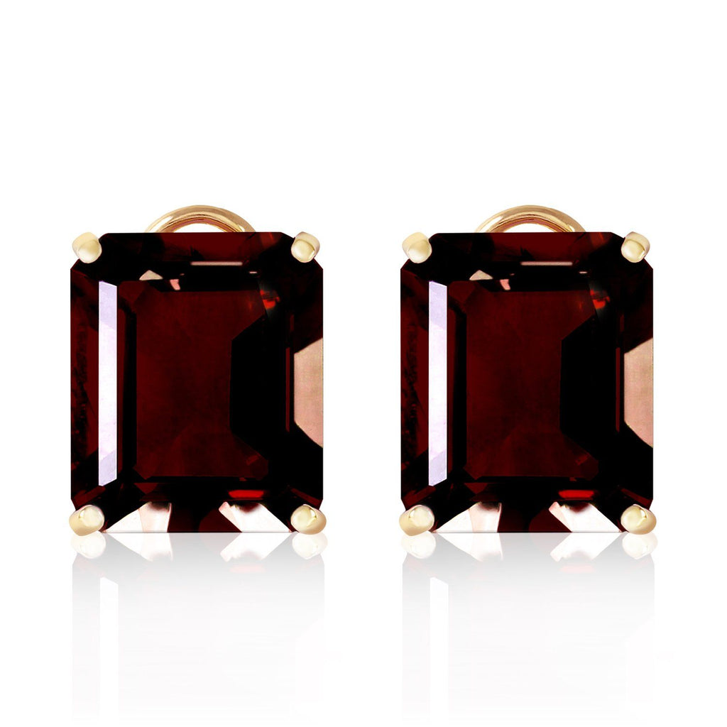14 Carat 14K Gold Distinction Garnet Earrings