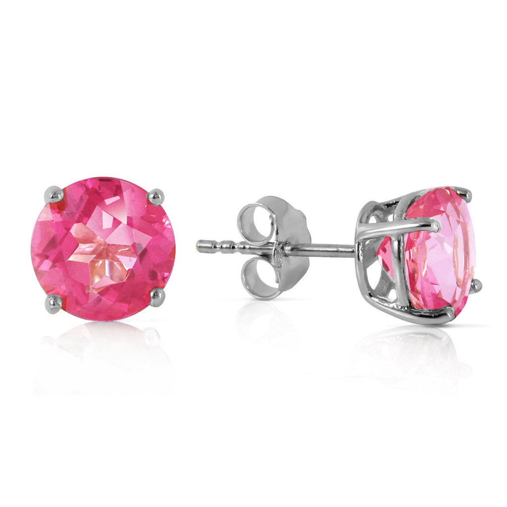 3.1 Carat 14K White Gold Small Victories Pink Topaz Earrings