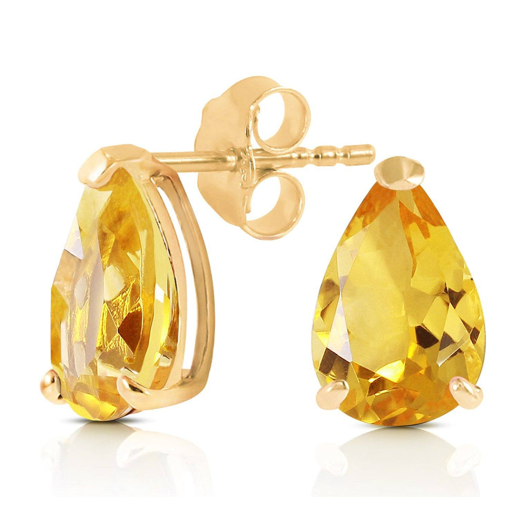 3.15 Carat 14K White Gold Stand Still And Let Citrine Earrings