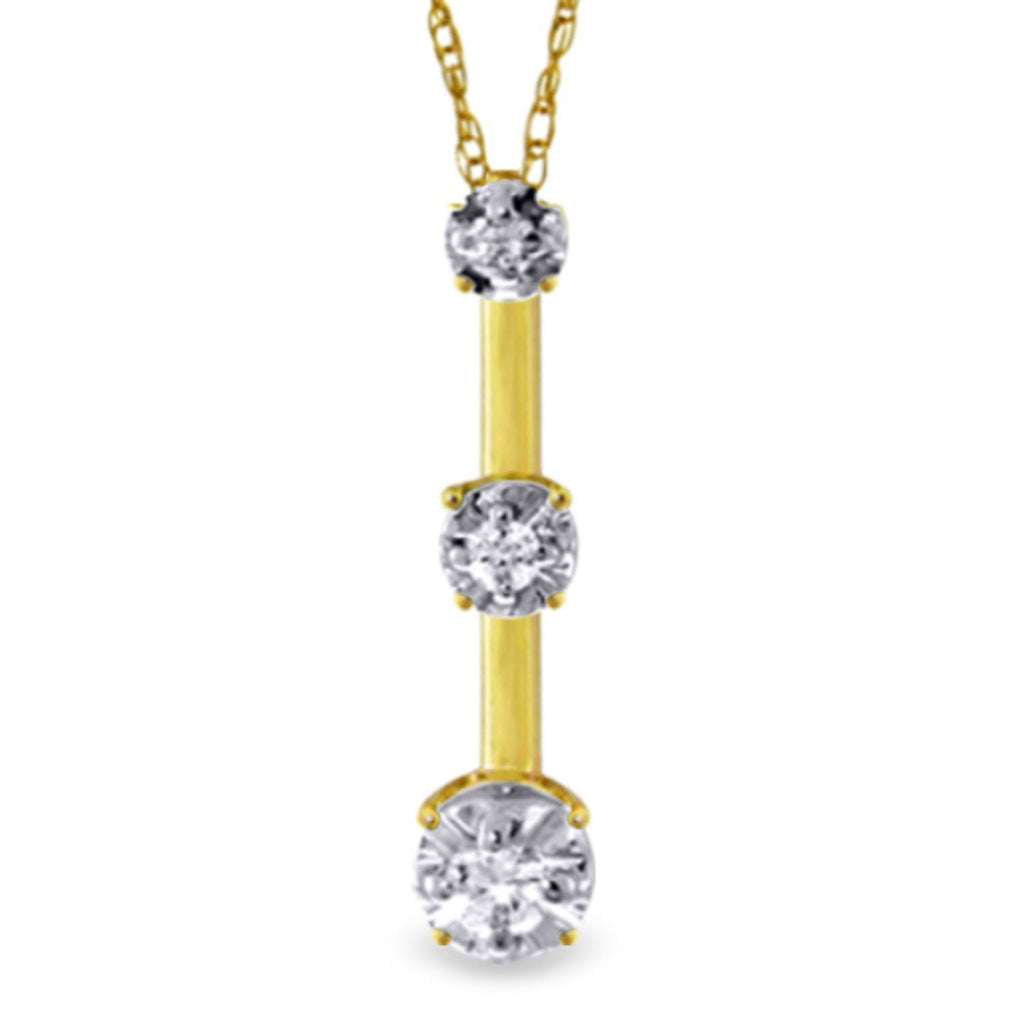 0.1 Carat 14K Gold Diamond Necklace