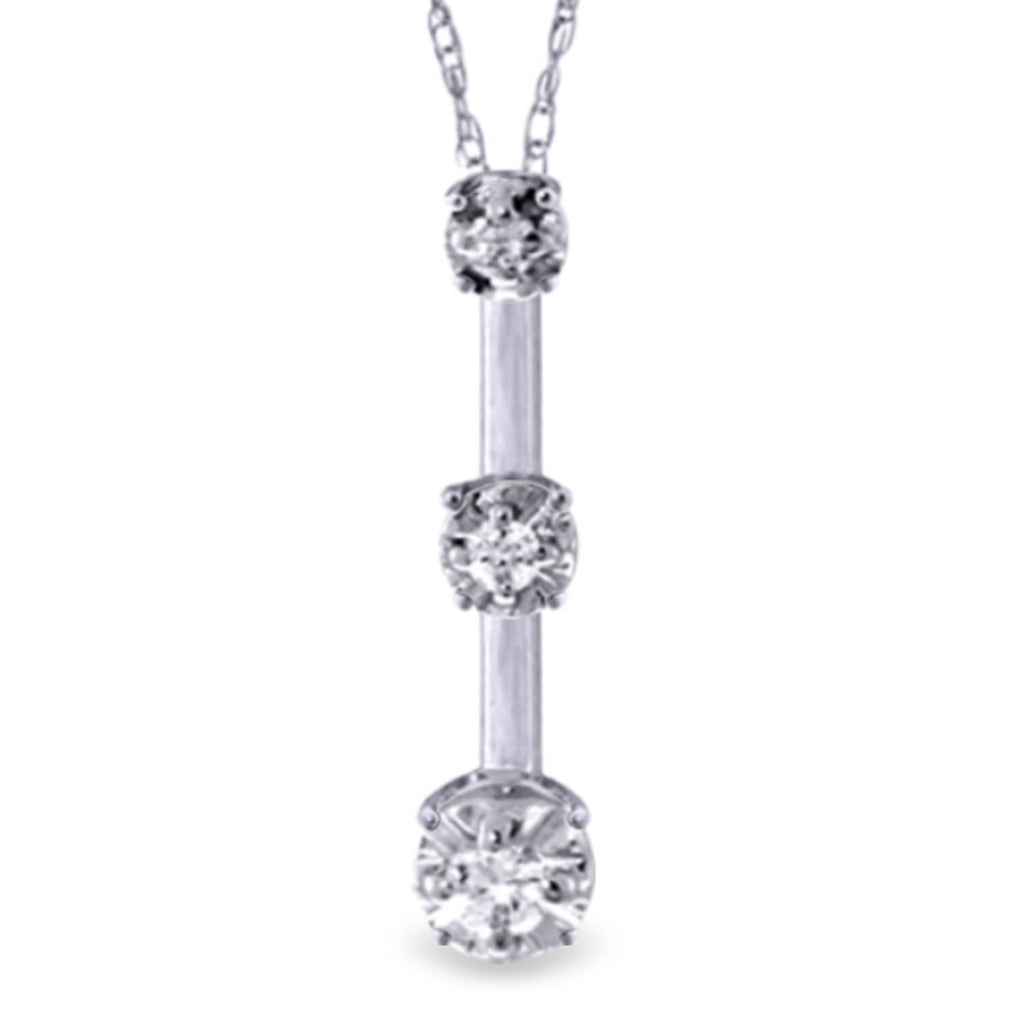 0.1 Carat 14K Rose Gold Diamond Necklace