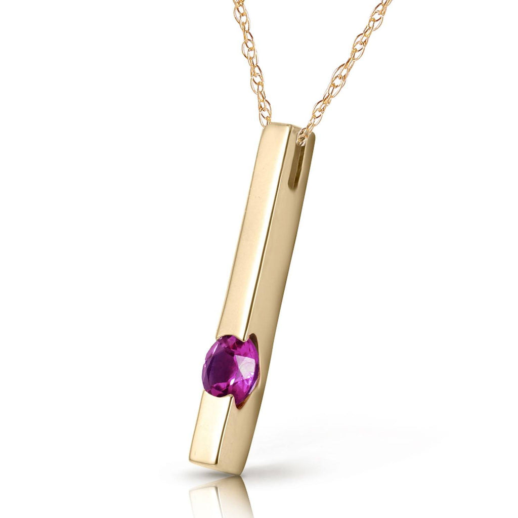 0.25 Carat 14K White Gold Persistent Echo Amethyst Necklace