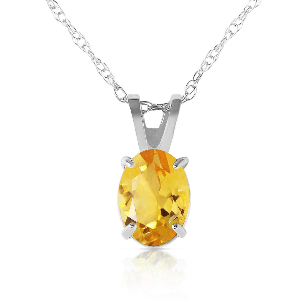 0.85 Carat 14K White Gold Most Lasting Scitrine Necklace