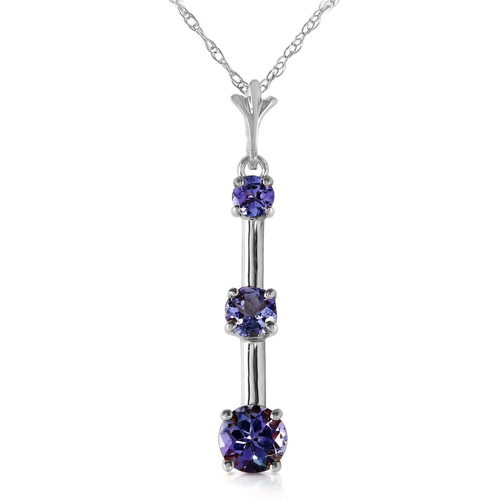 1.25 Carat 14K Gold Evening Of Poetry Tanzanite Necklace