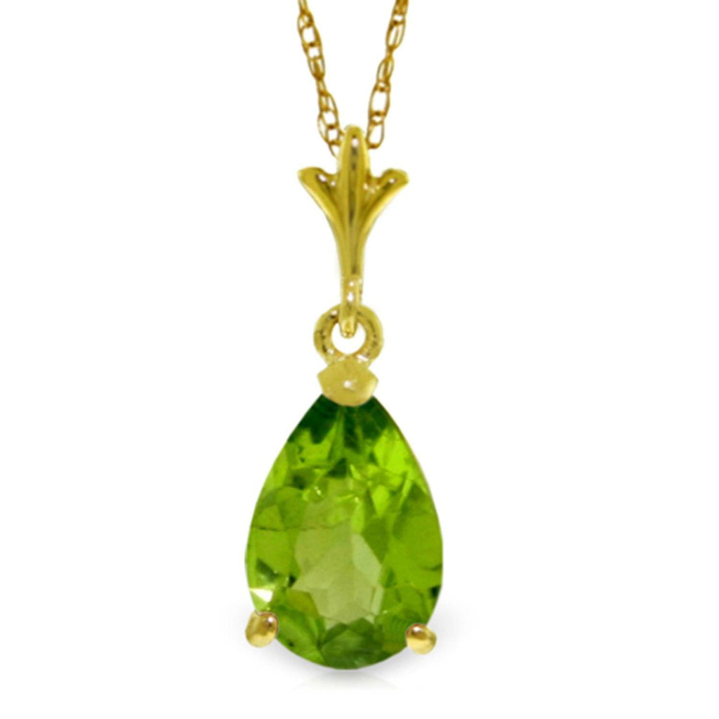 1.5 Carat 14K Gold Life's Parallels Peridot Necklace