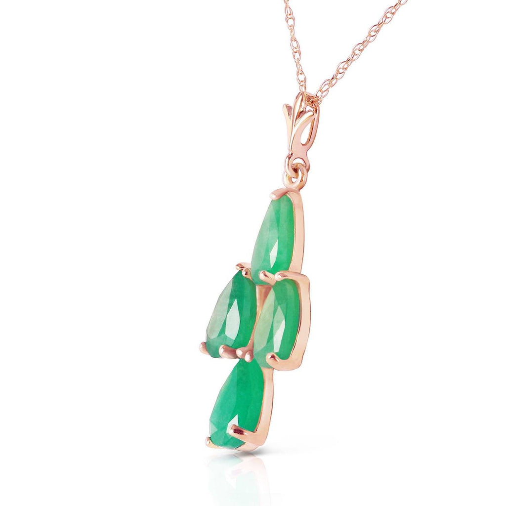 1.5 Carat 14K White Gold Magnanimity Emerald Necklace