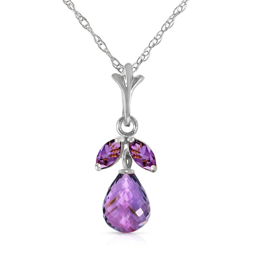 1.7 Carat 14K Gold Ease Into Love Amethyst Necklace