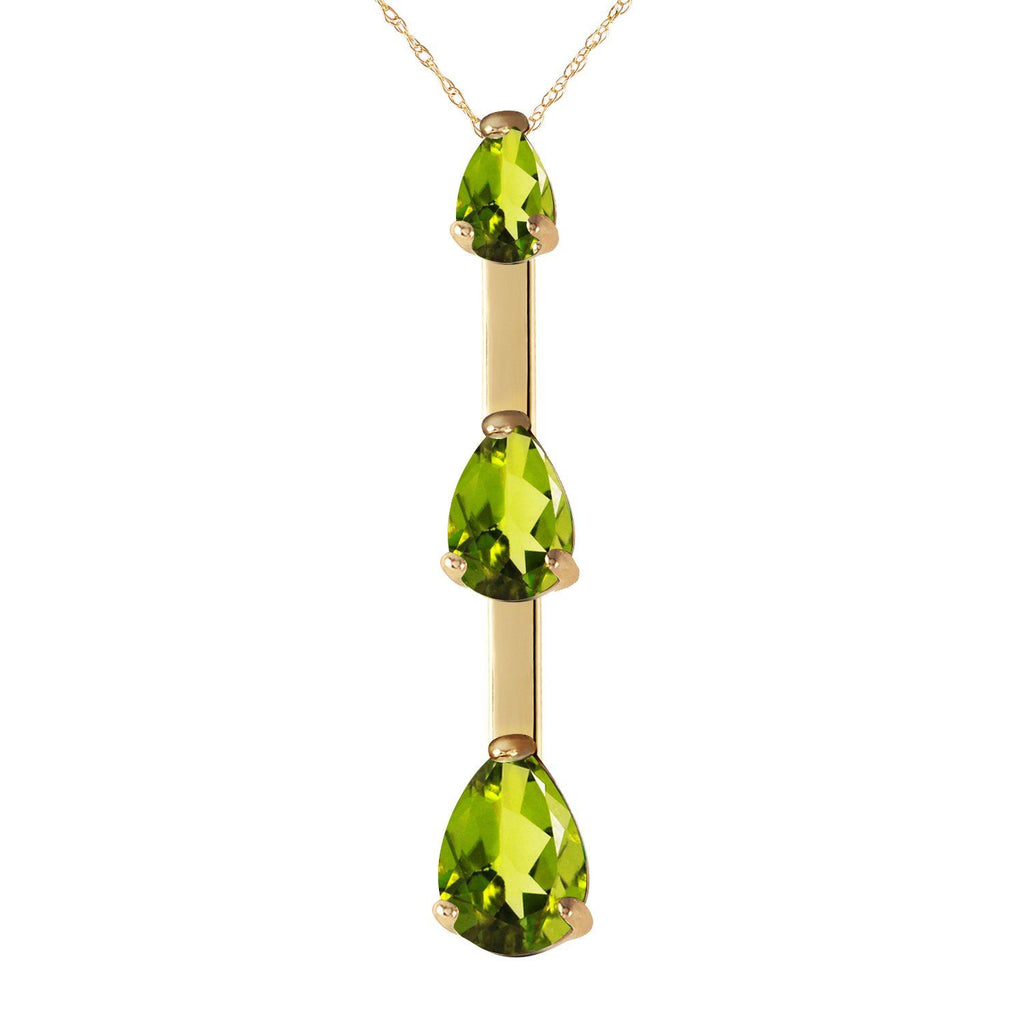 1.71 Carat 14K Gold Earth's Answer Peridot Necklace