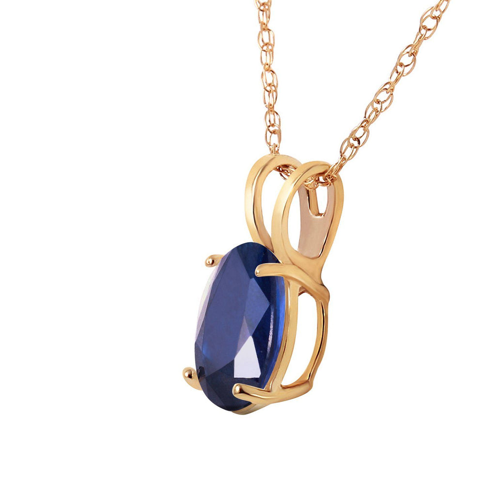 1 Carat 14K Gold Upon The Waters Sapphire Necklace
