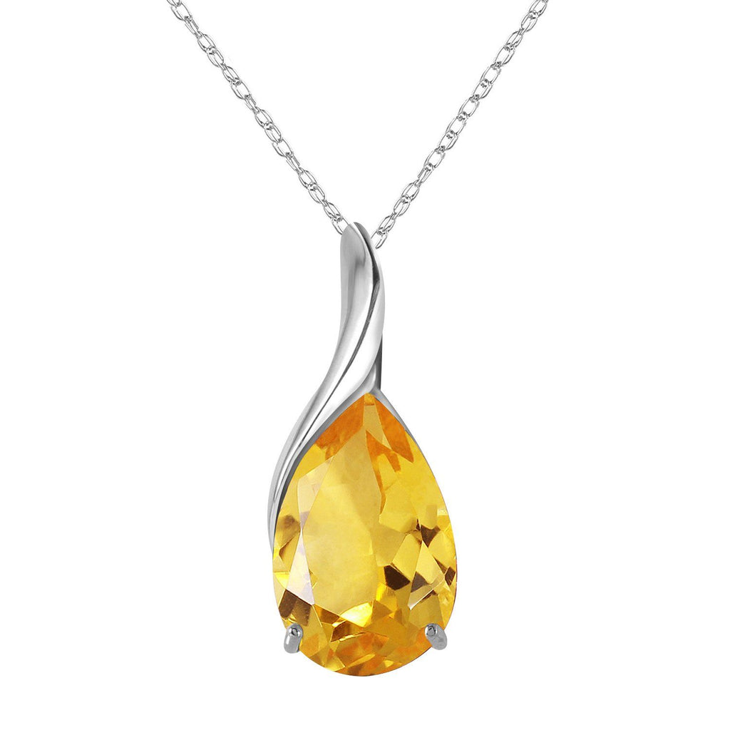 14K Rose Gold Citrine Gemstone Genuine Imperial Necklace