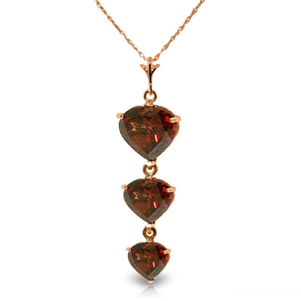 14K Rose Gold Garnet Limited Edition Necklace