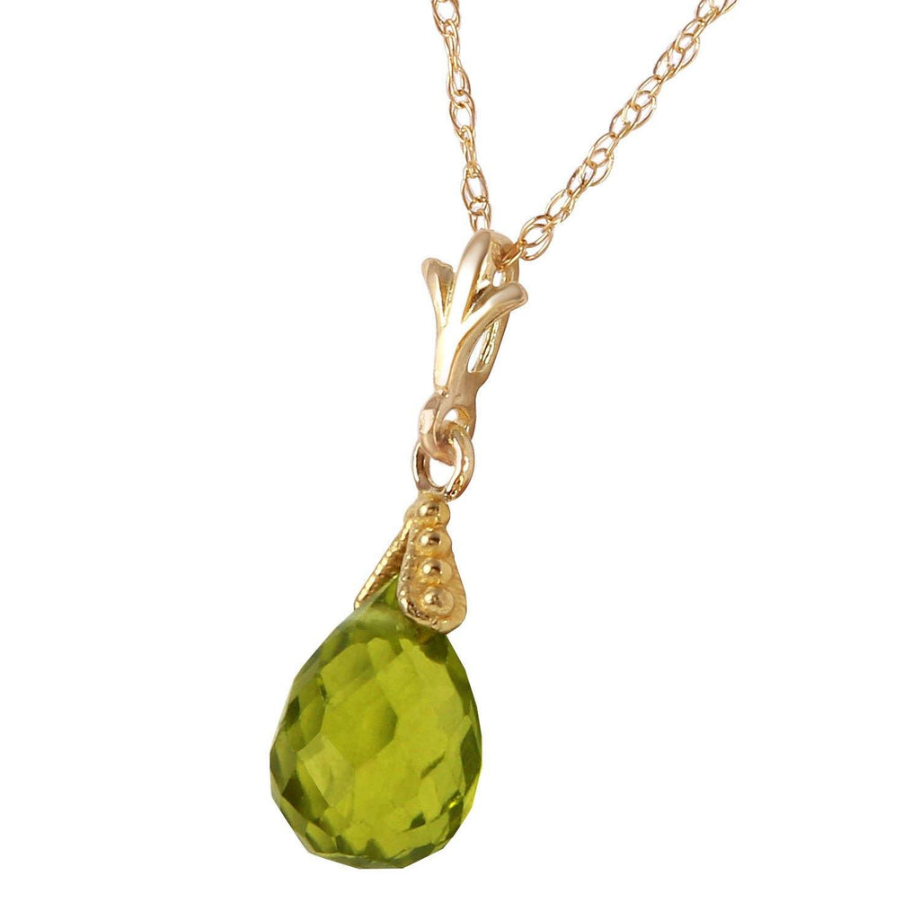 2.5 Carat 14K White Gold Midst Of Memory Peridot Necklace