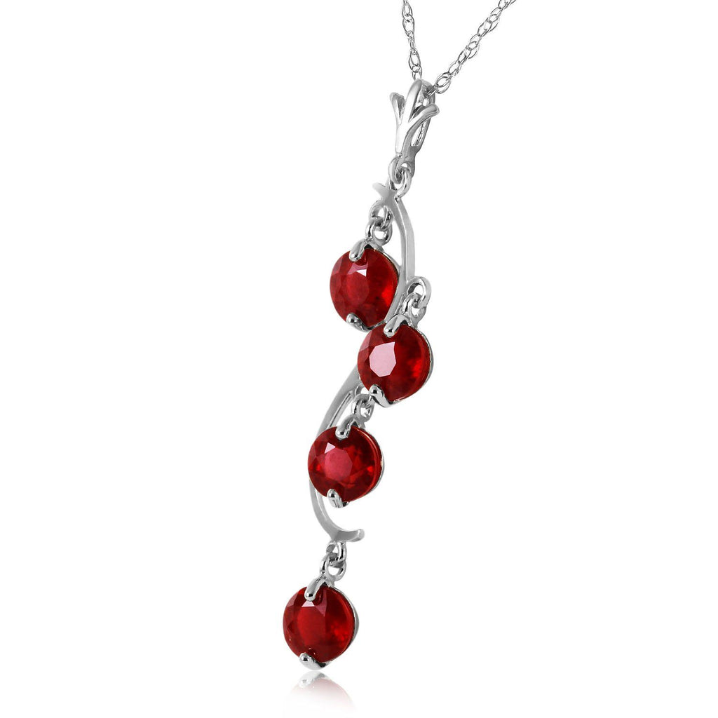 2 Carat 14K Gold Bare Truth Ruby Necklace