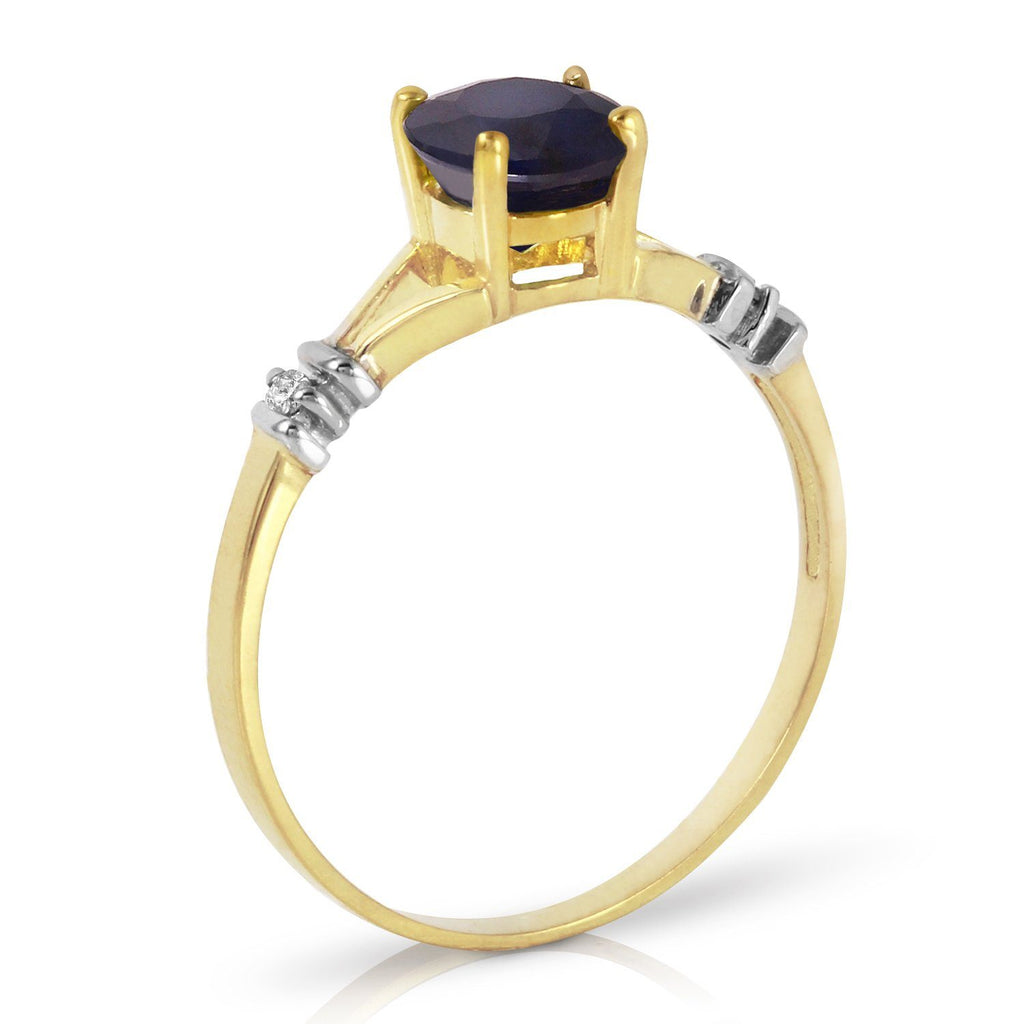 1.02 Carat 14K Rose Gold Cathy Sapphire Diamond Ring