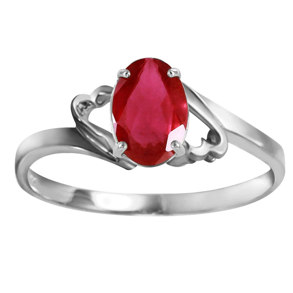 1.15 Carat 14K Rose Gold Ring Natural Ruby