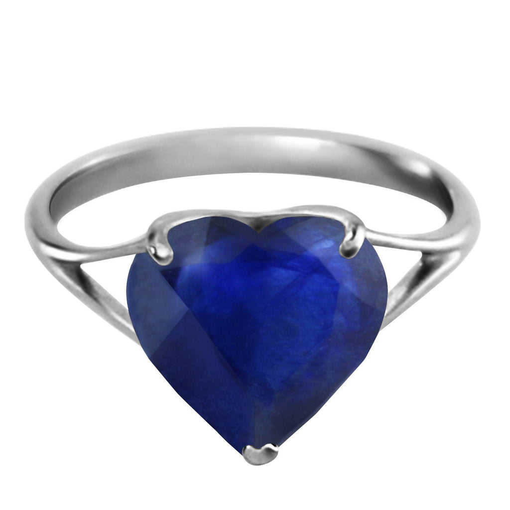 14K Rose Gold Ring w/ Natural 10.0 mm Heart Sapphire