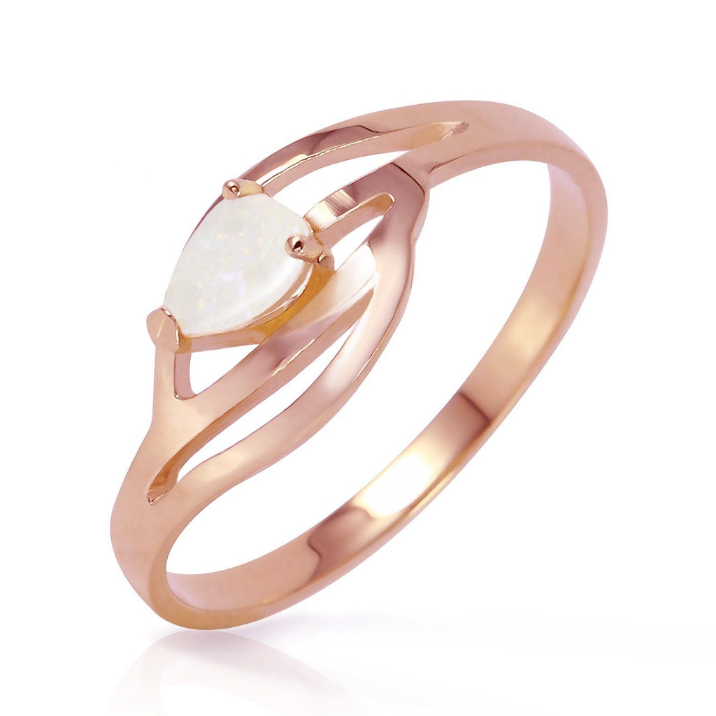 14K Rose Gold Ring w/ Natural Opal