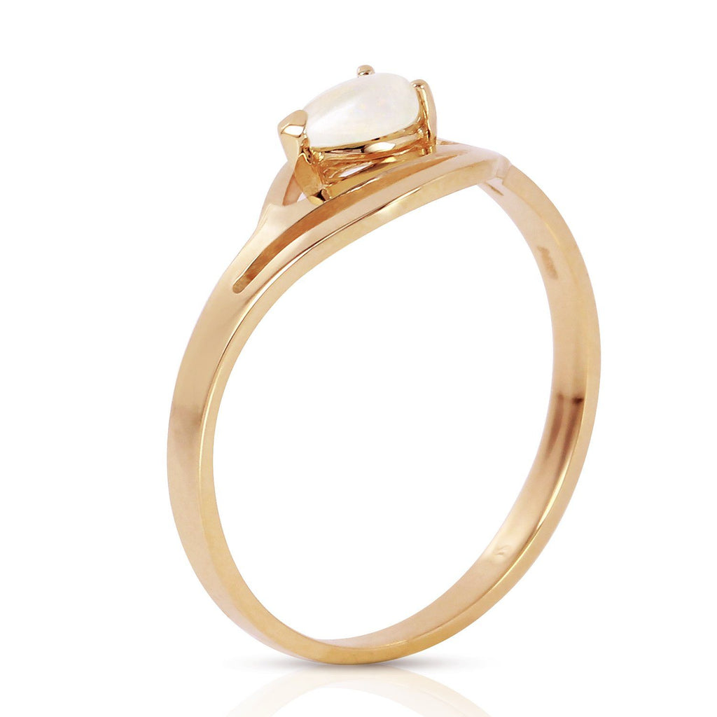 14K Rose Gold Ring w/ Natural Opal