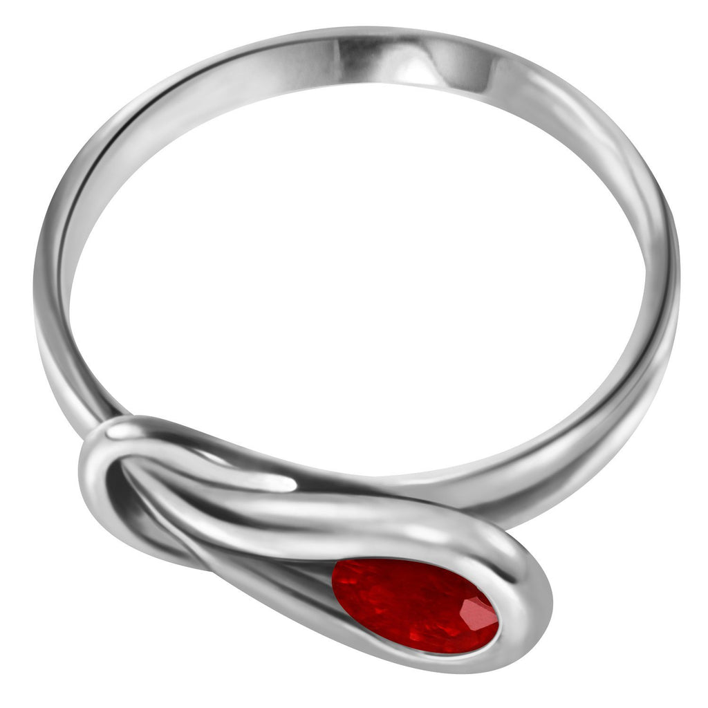 14K Rose Gold Ring w/ Natural Ruby