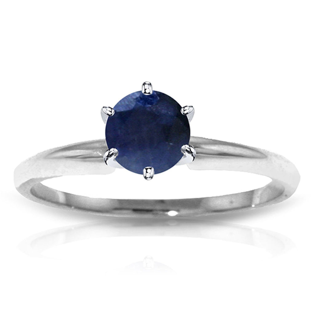 14K Rose Gold Solitaire Ring w/ Natural Sapphire